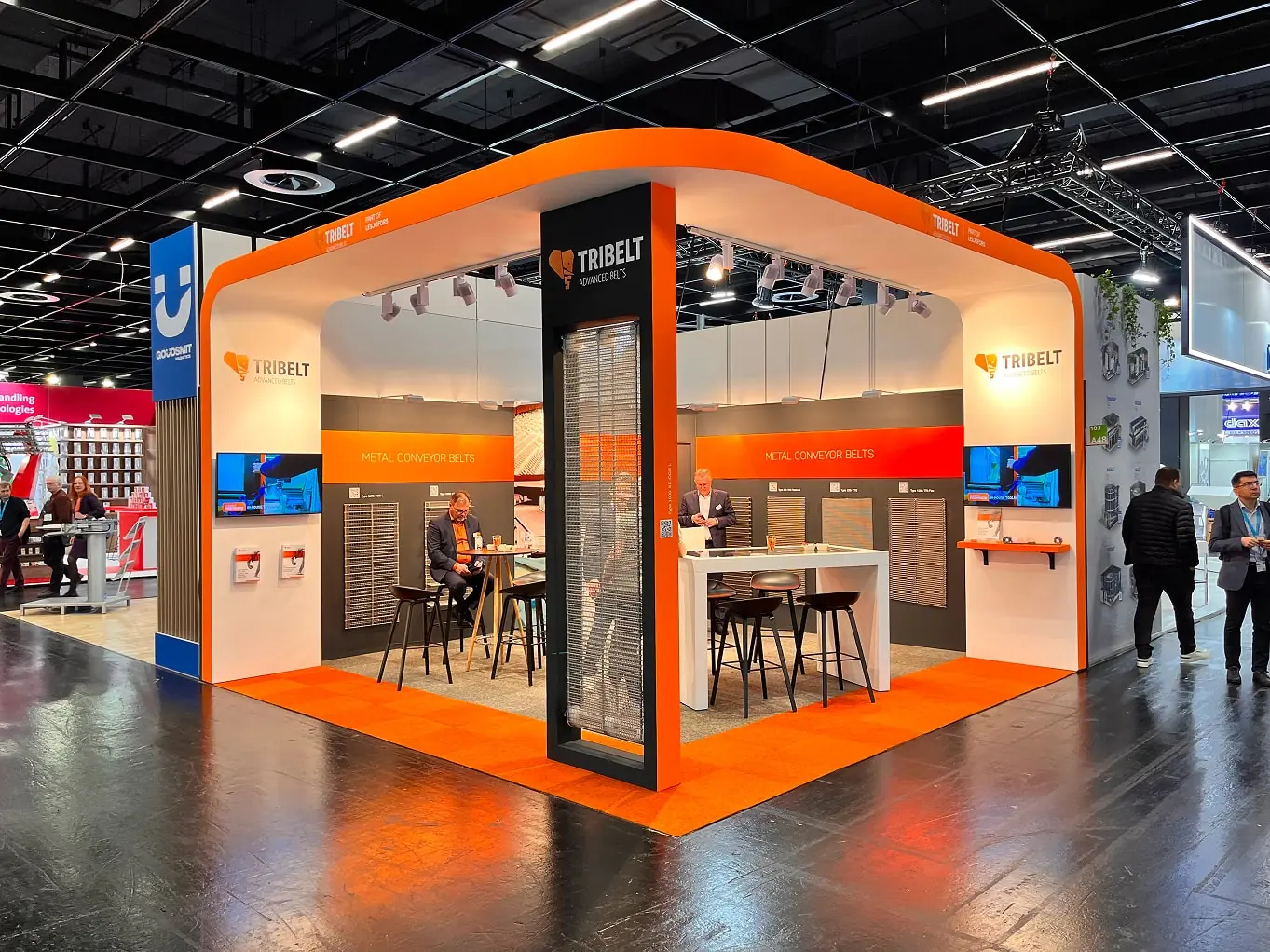 Oranje beursstand van Tribelt op Anuga FoodTec 2024
